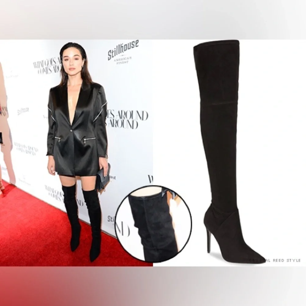 Kendall + Kylie “Kayla” Thigh-High Suede Boots – Size 9, Burgundy or Black (NWT)